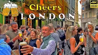 London's Lively Pub Crawl: From Oxford Street to Piccadilly, Cheers.| 2024 | 4K HDR |
