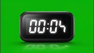 Realistic 1 Minute Timer Green Screen Countdown for YouTube & Films