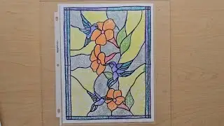 Marker Ink Transfer / Stained Glass Window