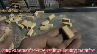 FULLY AUTOMATIC WOOD PELLETS  MAKING MACHINE  MFG BY KRISHNA ENGINEERS. CONTACT:- 9879485819