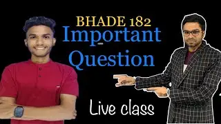BHDAE 182 || Hindi Important Questions || IGNOU DEC 2023