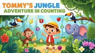 Tommy's Jungle Adventure in Counting | Learn Numbers with Fun Animals | Educational Video for Kids