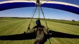 Hanggliding landing progress : First solo - flight #51