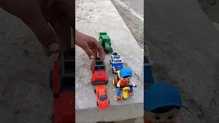 RC TRACTOR UNBOXING AND PUSHING CAR😯 #shorts#toys#car#viral