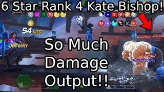 6 Star Rank 4 Kate Bishop DESTROYS In Labyrinth And Abyss! (With And Without Suicides) | MCOC