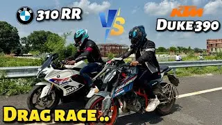 DARG RACE  Duke 390 vs BMW 310 RR 🫣 !! Duke 390 Gen 3 Top speed #youtubevideo 