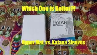 BEST YUGIOH CARD SLEEVES! HYPER MAT VS KATANA SLEEVES JAPANESE SIZES REVIEW