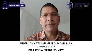 MEMBUKA HATI DAN MENEGUHKAN IMAN | Renungan Harian HKBP Ressort SOLO | JUMAT, 24 OKTOBER 2025