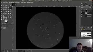 How to Digitize Open Cluster Astronomy Sketch in Gimp