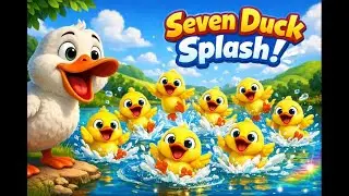 नन्हे बत्तख सात | Seven Little Ducks | Hindi Kids Cartoon Rhyme #cartoon  #kids #ai #viral #trending
