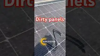 solar panel cleaning #solarclean #solarsystem #solar #solarpower #viral #trendingreels #trend #reel