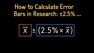 How to Calculate Error Bars in Research: &plusmn;2.5% Error Margin Example | Step-by-Step