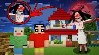 SERBIAN DANCING LADY😱In SHINCHAN House Minecraft
