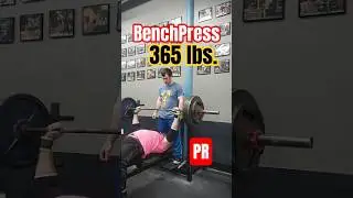 Bench 365lbs. Personal Record #benchpress #biggeorge #power