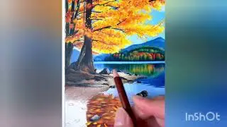 Green Nature Scenery Painting | Simple & Beautiful&rdquo;#art #viralvideo