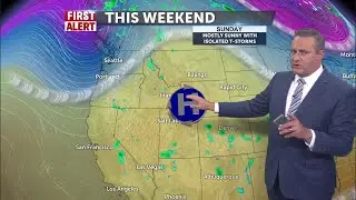 Warm weekend with smoke and slight risk of thunderstorms