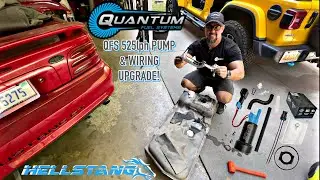 QFS 525lph Fuel Pump Kit Install + 10 awg wiring upgrade for your 87-04 Mustang!