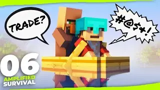 Villagers are SO annoying! | Minecraft 1.18 Amplified Survival | #6