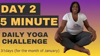 Day 2 of 5 minute Yoga Flow Neck and Shoulders Release 