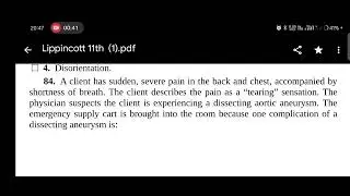 Lippincott MCQ #norcet #cre
