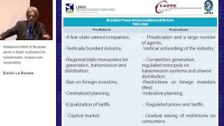TIS Conference - Institutional reform of the power sector in Brazil (2.3)