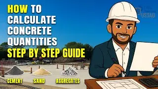 How to Calculate Concrete Quantity of OHWT Raft Footing | Civil Engineering Ustad | Quantity Survey