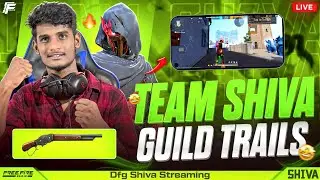 TEAM SHIVA GUILD TRAILS AND  REACTIONS FACE CAM LIVE TELUGU&nbsp;🔥#dhanushffgamerlive#munnabhaigaming