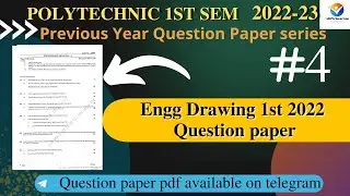 polytechnic 1st semester engineering drawing question paper