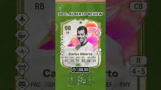 98 Futties Icon Carlos Alberto Review 🇧🇷💗 Is This Endgame RB Worth It? #Shorts #FC25 #Futties