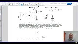 AP Physics B 1979 FRQ#2 Solving Dynamics with Friction: AP Physics Free Response Explained