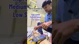 How to connection for FCU unit motor wiring high speed and low speed aur medium speed 