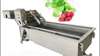 Vegetables and fruits bubble washing machine customized machine for vegetables