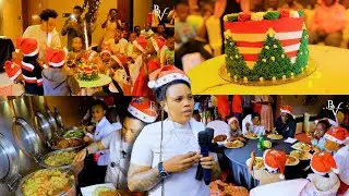 Uko byagenze dusangira nabana muminsi mikuru🤍ubucucike bwinshi🥹DJ na TESHA mubyishimo🙏