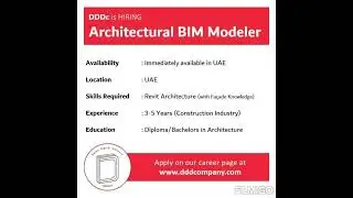 Hiring Architectural BIM Modeler at UAE