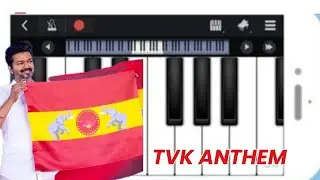 TVK - Flag Anthem (Full Song )  | Easy Piano Tutorial |  Thalapathy Vijay Party Anthem