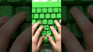[4k] Floral Foam Keyboard 💚🧱 Satisfying Crushing ASMR #asmr #aiasmr #relaxing #satisfying #relax