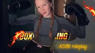 German ASMR roleplay 🥊 (leather gloves tapping, shirt scratching, foam)
