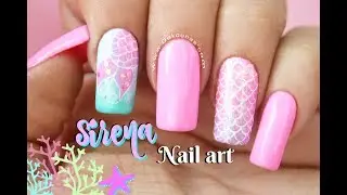 Diseño de uñas Sirena ♥ Deko Uñas - Mermaid Nail art