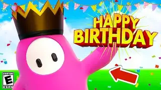 Fall Guys 5th YEAR ANNIVERSARY🥳 | FREE SKIN |⭐NEW LeaderBoard Customs With Viewers Live!