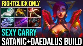 Super [Lina] RightClick Items Build Satanic+Daedalus 25Kills By Kingrd | DotA 2