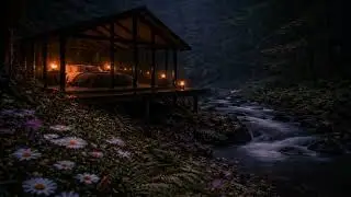 Heavy Rain Outside the Cozy Room Window 🌙 | Calm Sleep Ambience