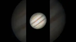 Planet Jupiter Through Celestron Powerseeker 4.5-inch Telescope #planet #jupiter #telescope #shorts