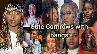 Cute Cornrow braids hairstyles | Jumbo braids hairstyles 2026 | Cornrows with bangs styles