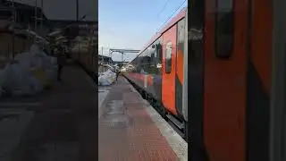 the new orange Kerala vandhe Bharath express spotting on inaugural run