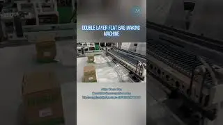 Hot Sealing Double Layer Cold Cutting Flat Vest Bag Making Machine #bagmakingmachine