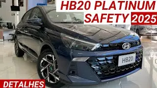 Hyundai HB20 Platinum Safety TGDI 2025 chega por R$124.390 + forte e completo que Polo e Onix!
