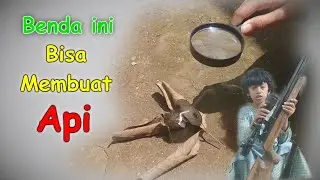 Membuat api dengan lensa pembesar