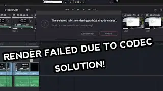 Davinci Resolve 15 - Render Failed due to codec solution