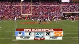 Clemson vs Citadel 2013