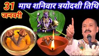 31 जनवरी माघ शनिवार त्रयोदशी तिथि को 1 कटोरी सरसों का तेल वाला उपाय जरुर करे || Pradeep Ji Mishra